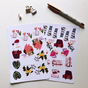 Pegatinas de JW, pegatinas de planificador de JW, hojas de pegatinas de JW, pegatinas de chica de JW, pegatinas de cuaderno de JW, regalos para hermanas de JW, regalo de pionero de JW