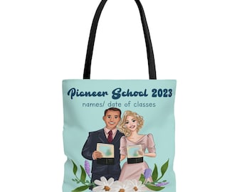 Pioneer school tote, jw couple gift, jw couple tote, jw tote bag,  Jw pioneer gift,  pioneer school gift, service bag, pioneer school 2023