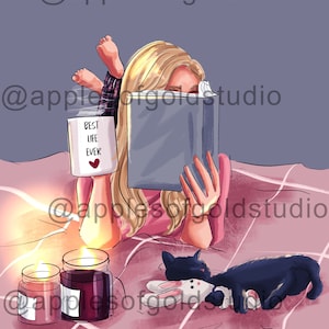 Leer la Biblia: este clipart se puede utilizar para uso personal y comercial.