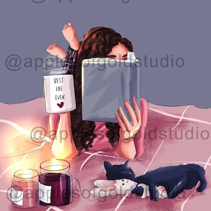 Leer la Biblia: este clipart se puede utilizar para uso personal y comercial.