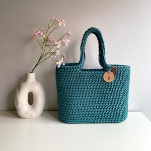 Shopper, crochet bag, handbag, crocheted, Bobbiny modern, Boho