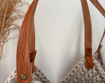 Lederhenkel für die Sunny Bag Handtasche Set 2 Stück, braun