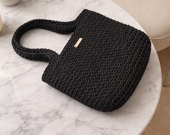 Bolso de ganchillo “Eliot Shopper” de la colección W.&.W., bolso de poliéster.