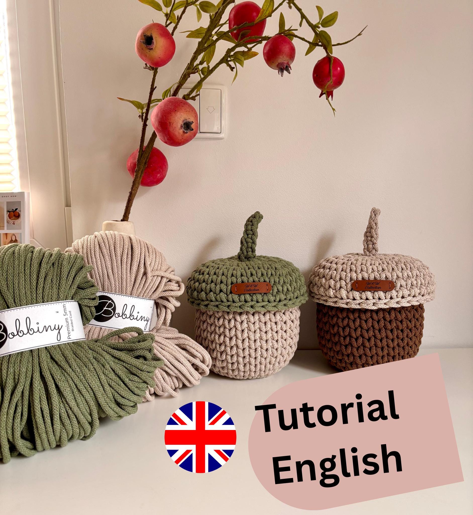 Acorn basket "English"Video Tutorial