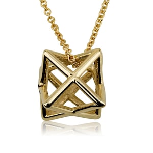 Star of David, Merkaba Necklace, Kabbalah Jewelry, evil eye, Silver Pendant, 3D David Star Necklace, Merkaba Star, Merkaba Pendant, Merkaba