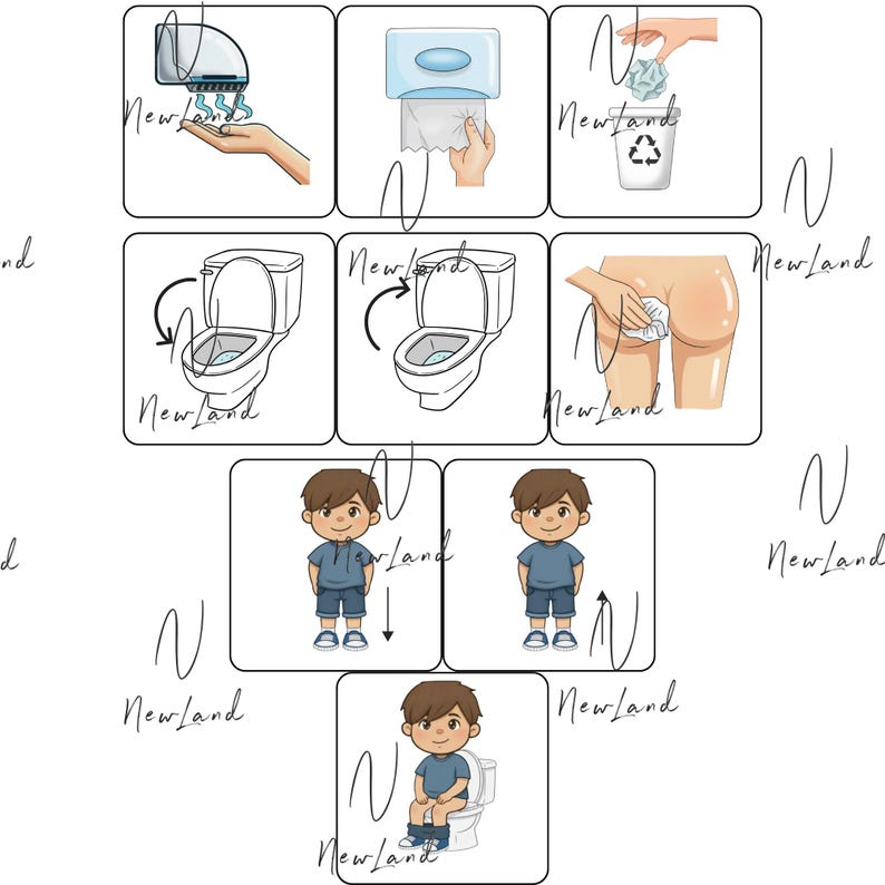 Potty Training Sequence, Autism Visual Aid, Special Education (editable ...