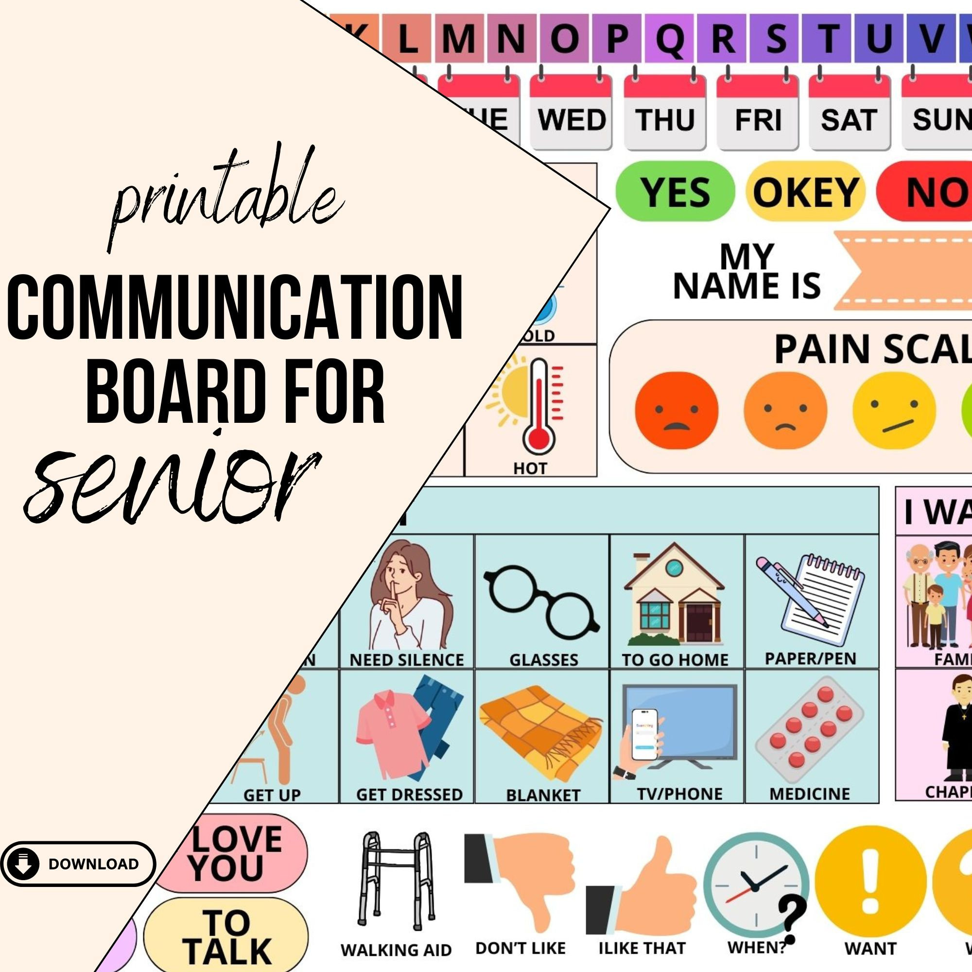 communication-board-for-nursing-home-etsy for Nursing Home Free Printable Communication Boards For Adults Communication Board for Nursing Home - Etsy for Nursing Home Free Printable Communication Boards For Adults