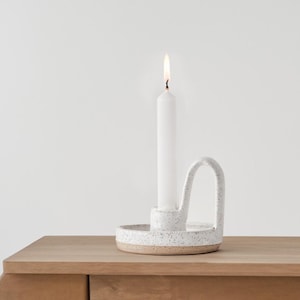 Ceramic Candle Taper with Loop
