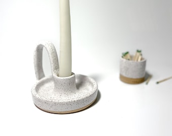 Ceramic Candle Taper with Loop