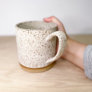 Large Matte Ceramic Speckle Mug