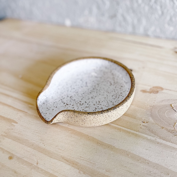 Speckle Ceramic Spoon Holder