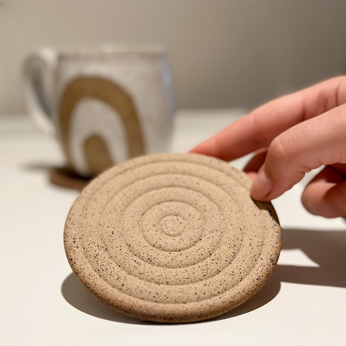 Set of 4 Ceramic Coasters