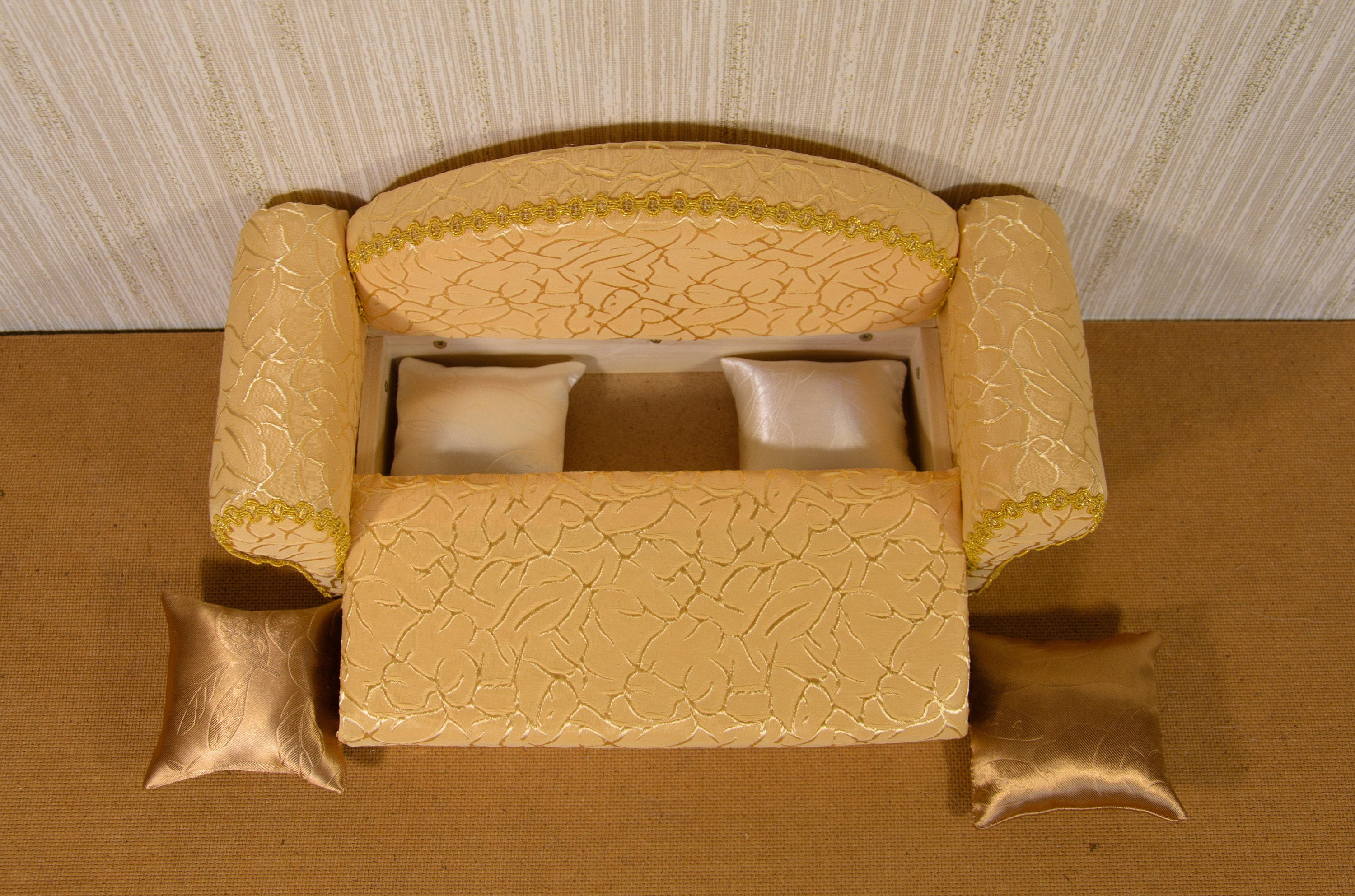 Barbie Sofa Diy 12 Doll sofa/Barbie yellow sofa /12 inch doll | Etsy