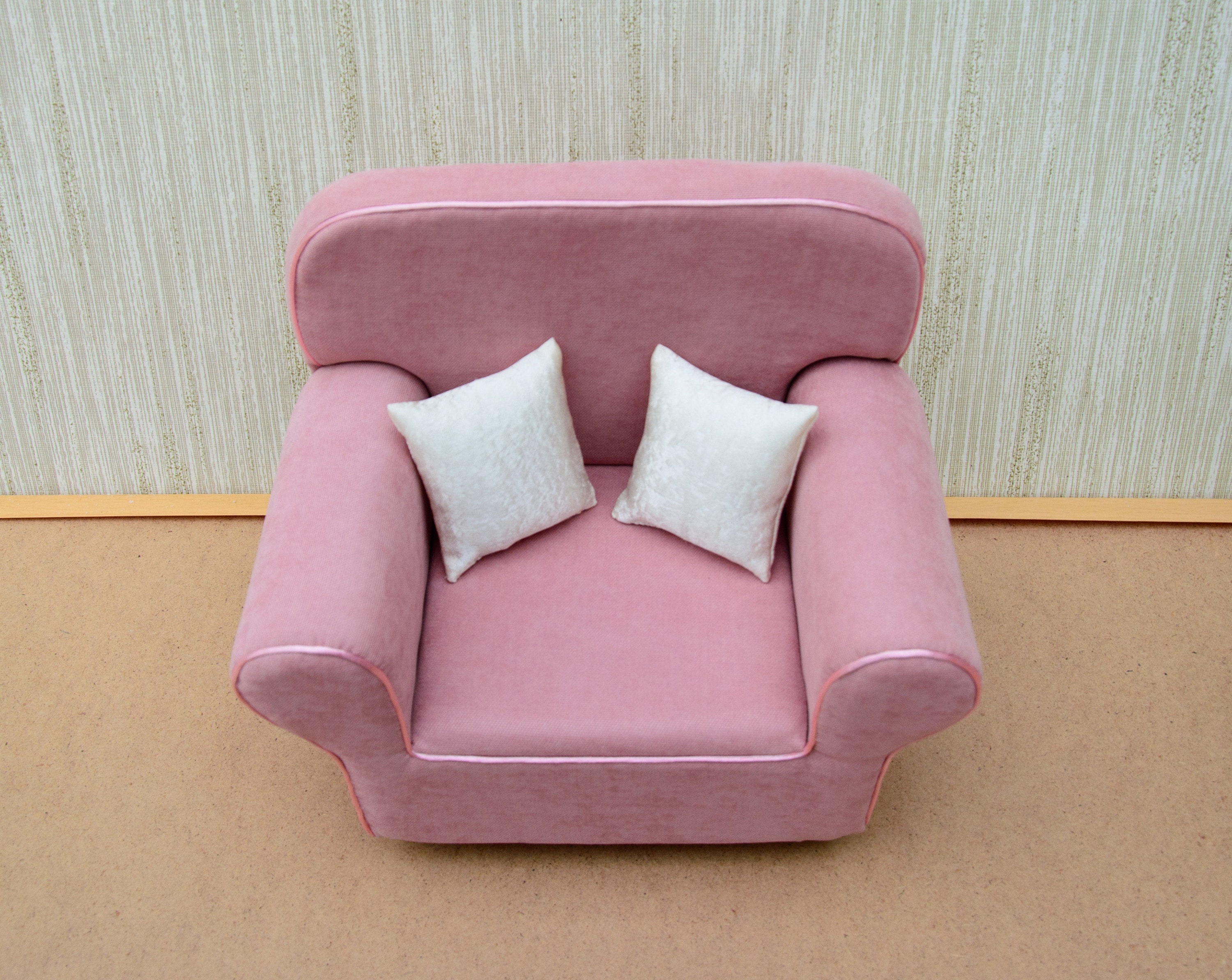 18 inch light pink doll chair/American girl doll furniture Etsy