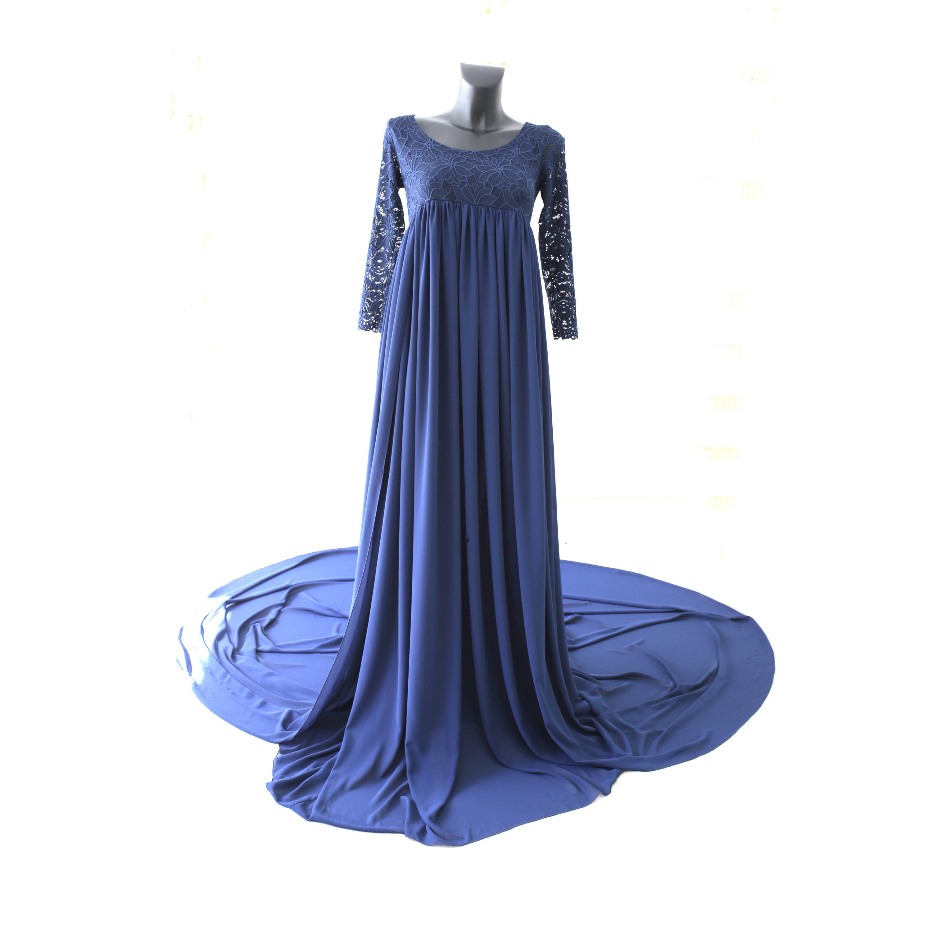 Blue Muslin Dress