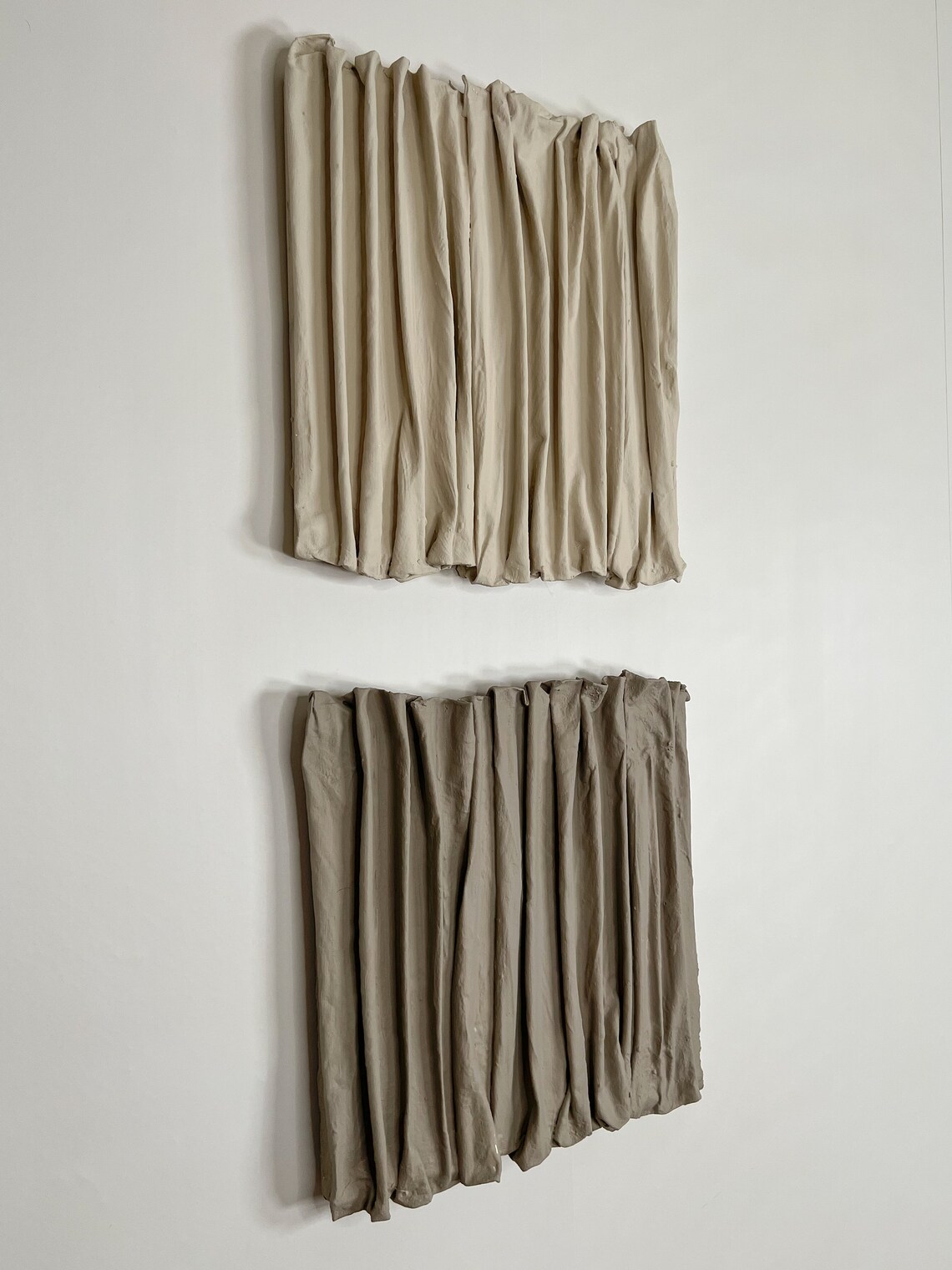 Original Abstract Taupe Grey Wall Art Modern Textured Wall Etsy