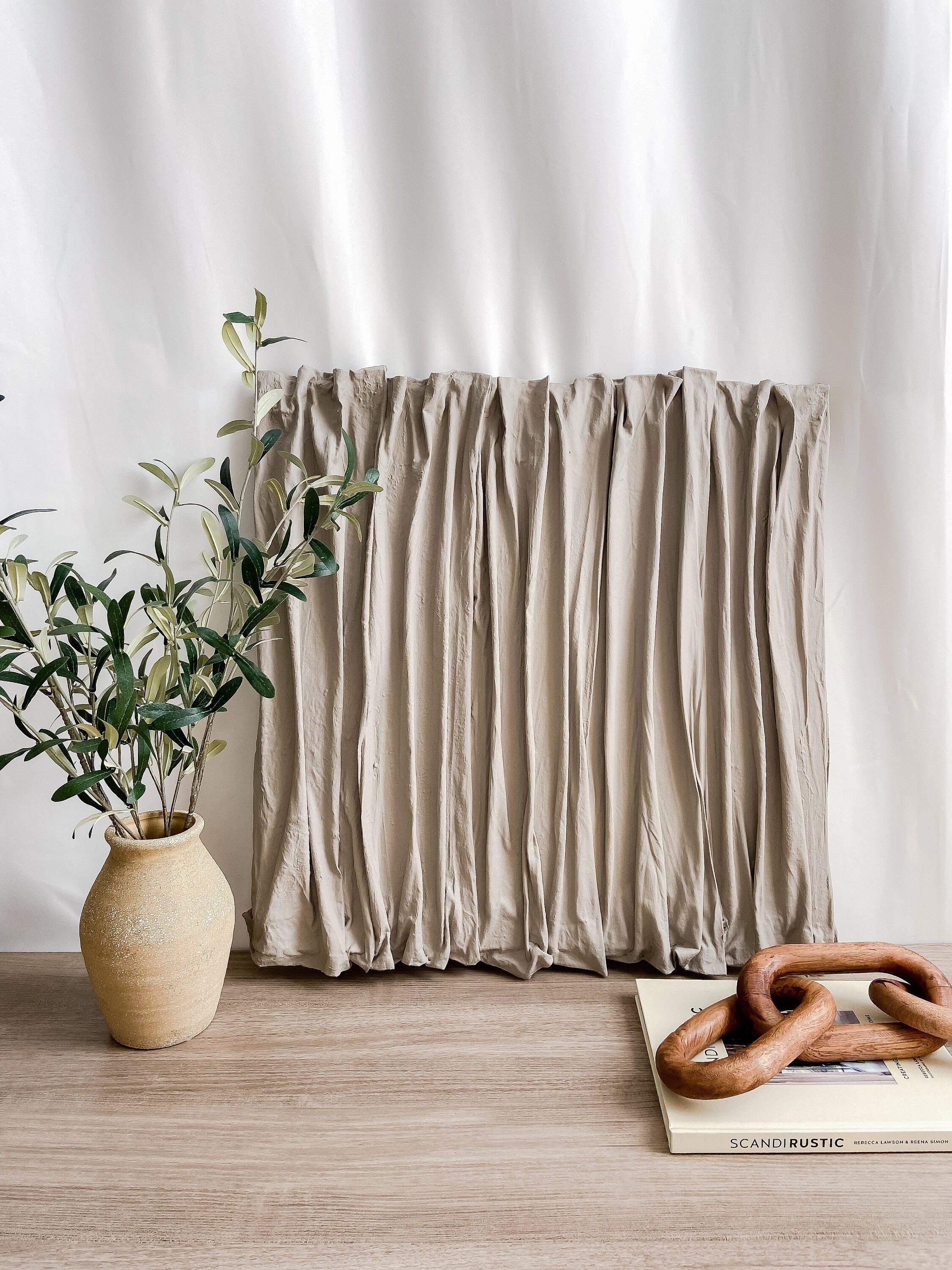 Original Abstract Taupe Grey Wall Art Modern Textured Wall Etsy