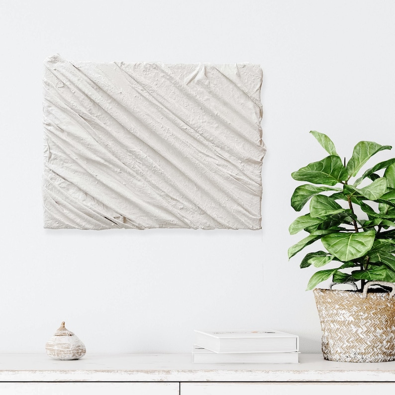 Diagonal Original Abstract White Wall Art Modern Wall Art Etsy