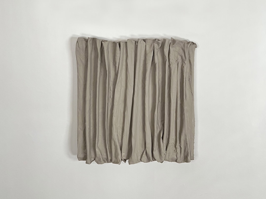 Original Abstract Taupe Grey Wall Art Modern Textured Wall Etsy