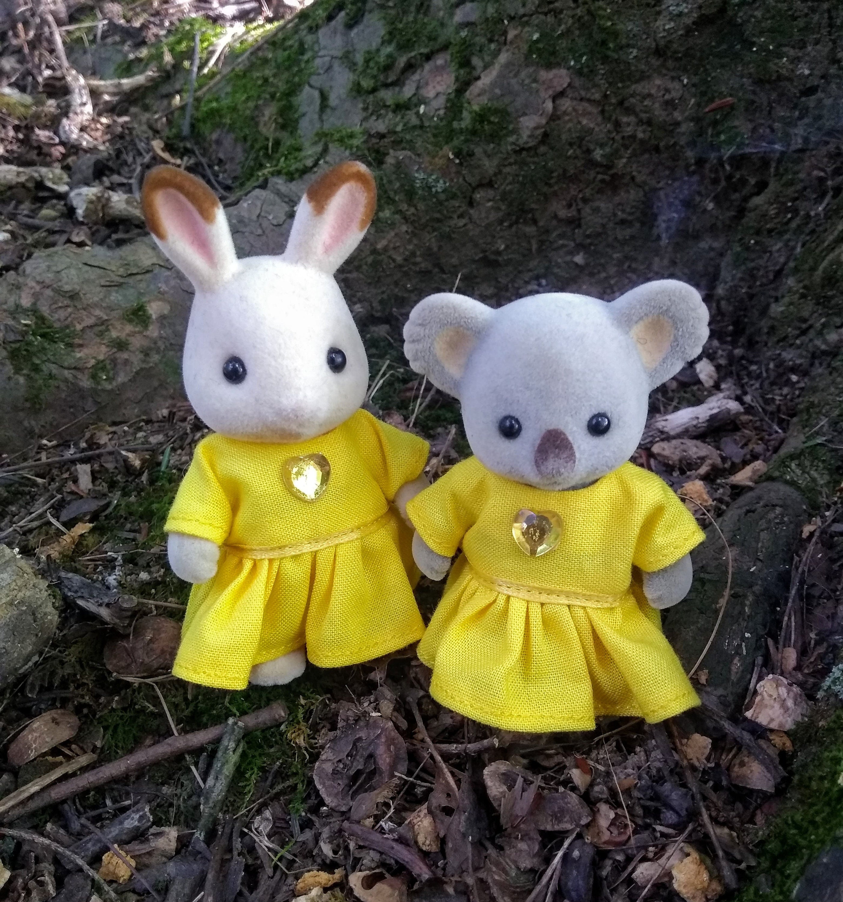 Calico Critters Sylvanian Families clothes Sunny Yellow Dress