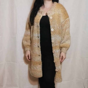Women&#39;s mohair cardigan Fluffy mohair cardigan