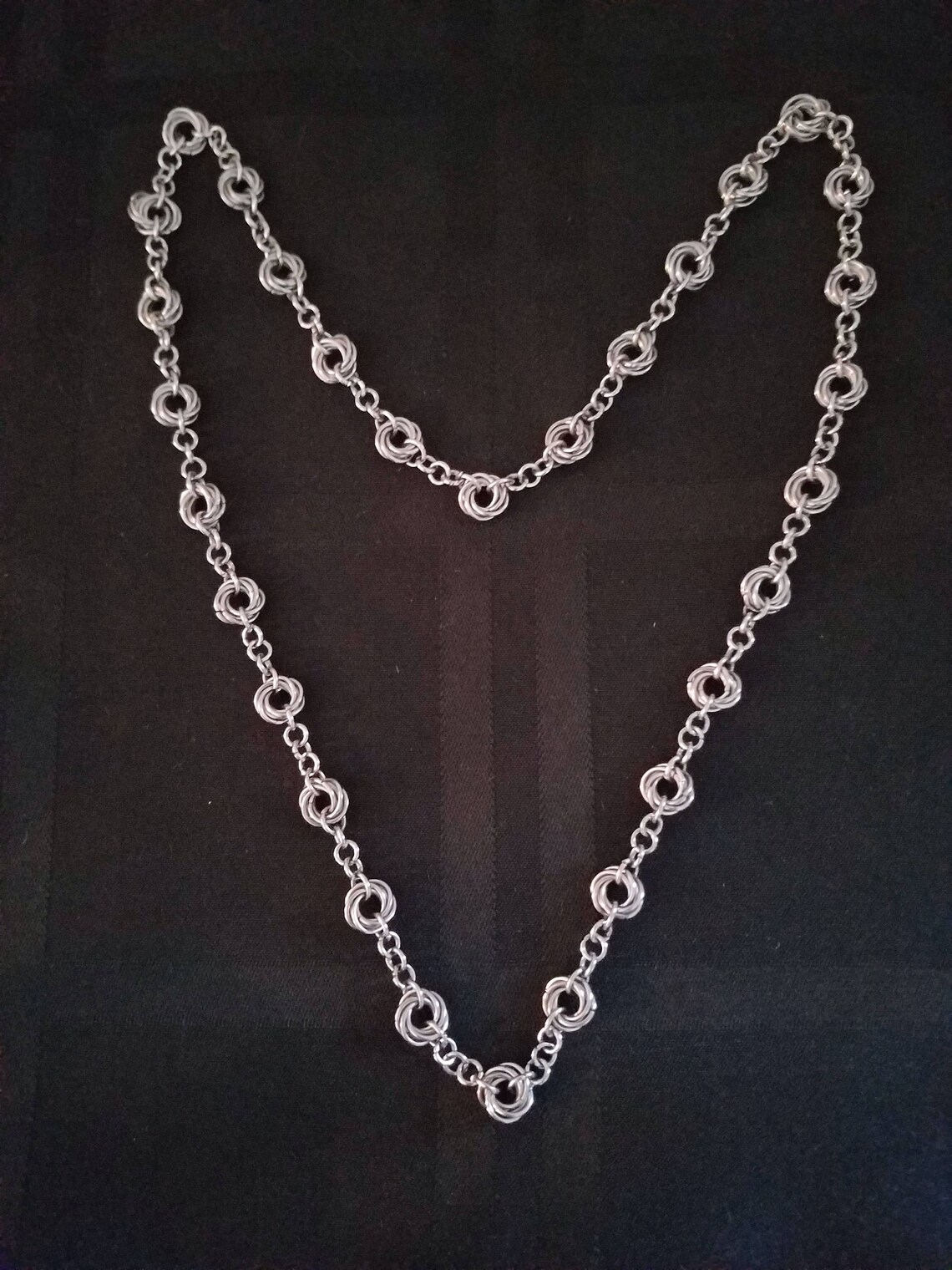 Handmade Chainmaille Stainless Steel Necklace Etsy
