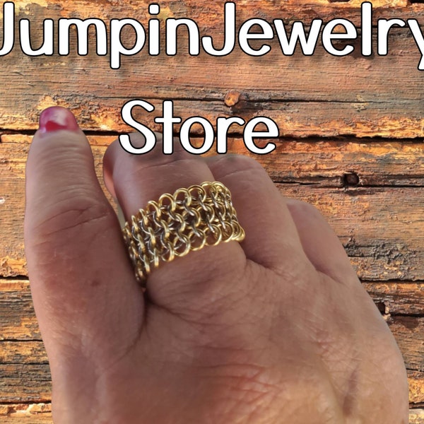 Chainmaille Ring Etsy