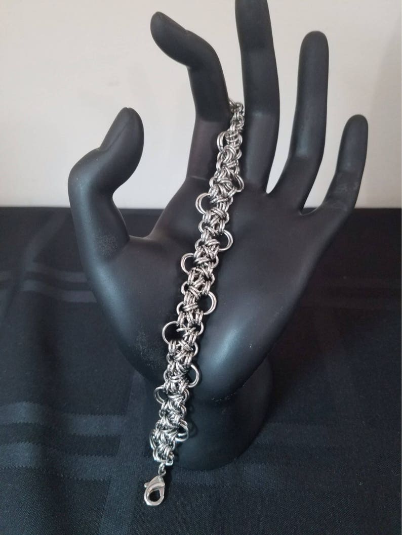 Chainmaille Stainless Steel Bracelet Etsy