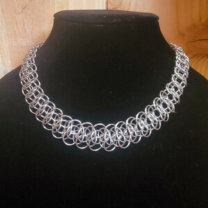 Stainless Steel Lacy Chainmaille Choker/Necklace