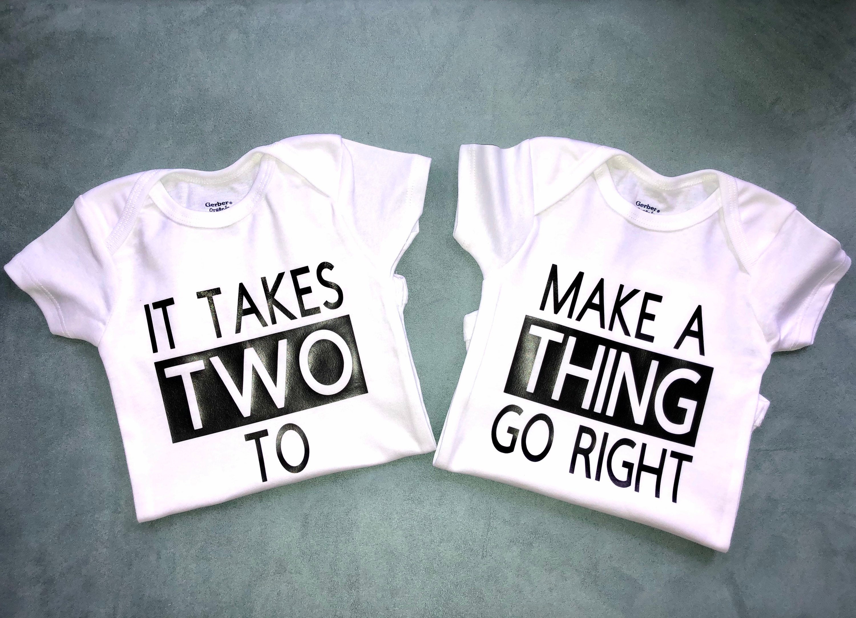 Cute onesies for baby twins Funny onesies for twin babies Etsy