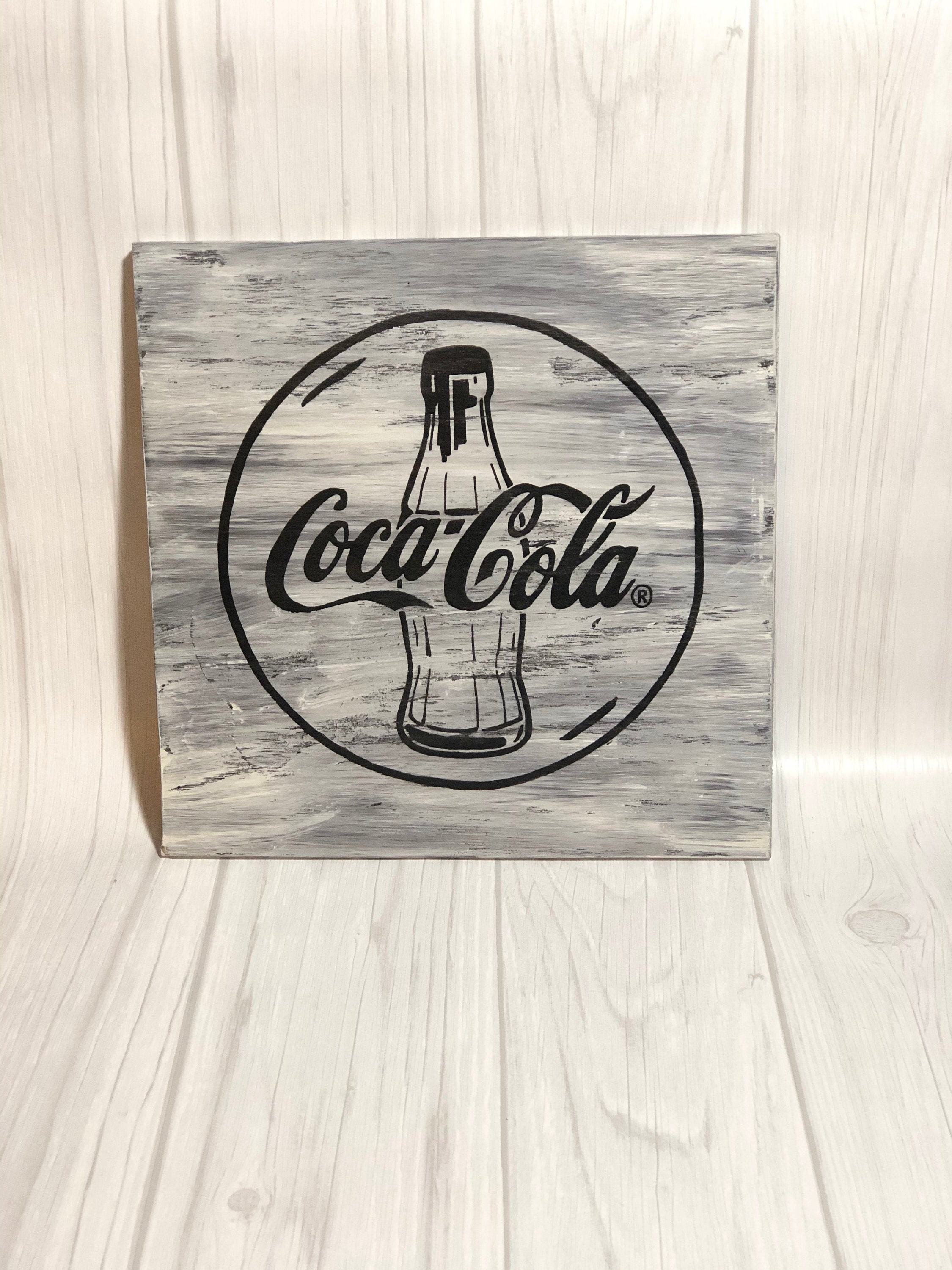CocaCola Wood Sign Etsy