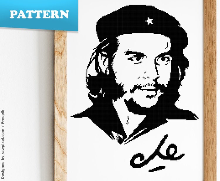 Toppa Ricamata Che Guevara Con Stella – Termoadesiva E Da Cucire, Dimensioni 8,7x9 Cm, Per Giacche, Zaini E Borse - 3