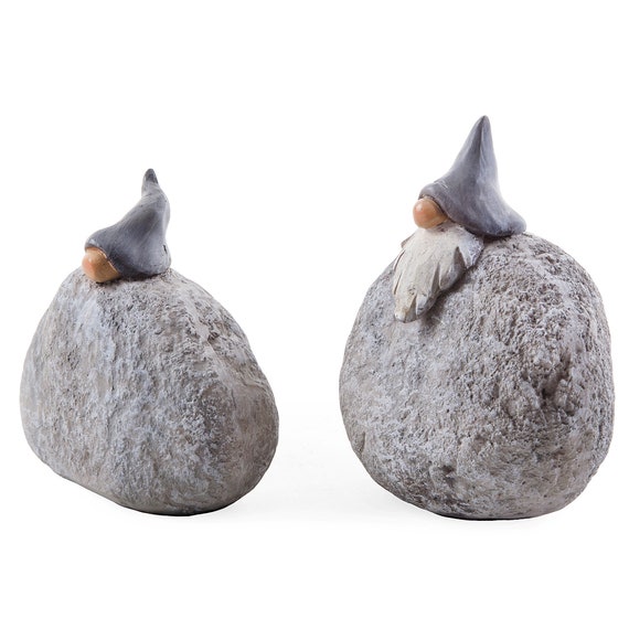 Garden Gnomes Rock Design Gnome Ornaments Novelty Gift Decoration