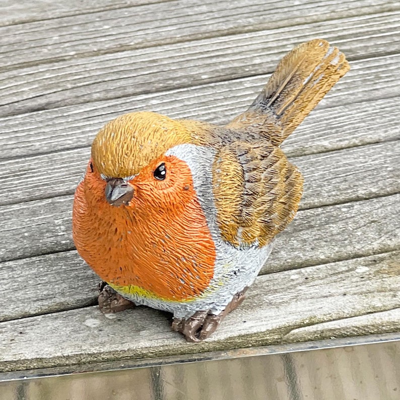 3 Pot Topping Robin Bird Garden Ornaments image 9