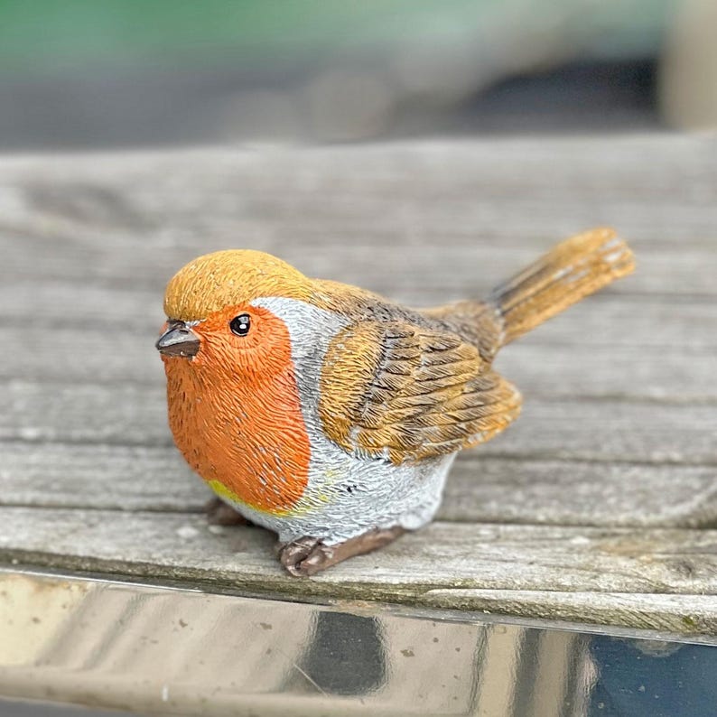 3 Pot Topping Robin Bird Garden Ornaments image 8