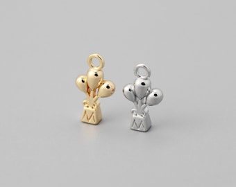 10pcs Gold/Silver Tone Hot Air Balloon Charms,Jewelry Making, Diy Material