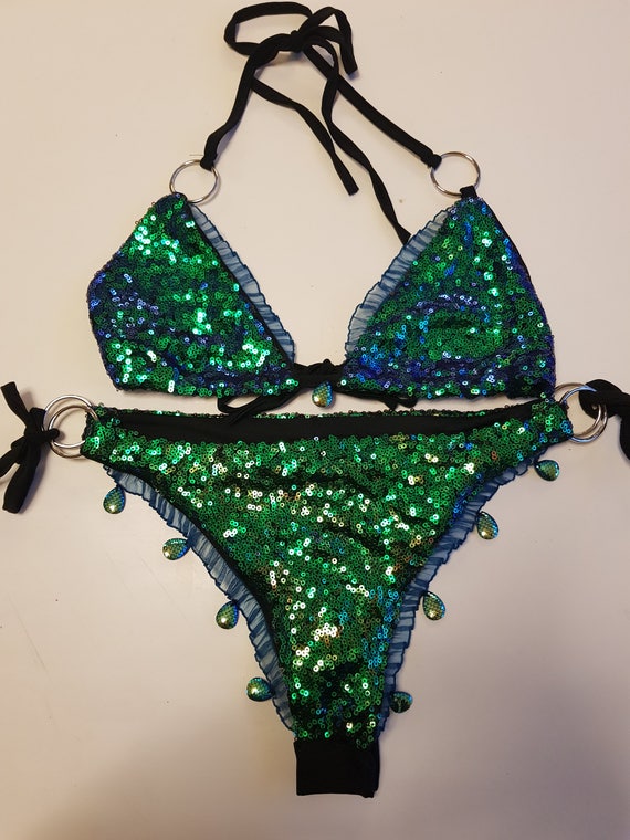 Items similar to Mermaidia glitter bikini swimwear fashion on Etsy