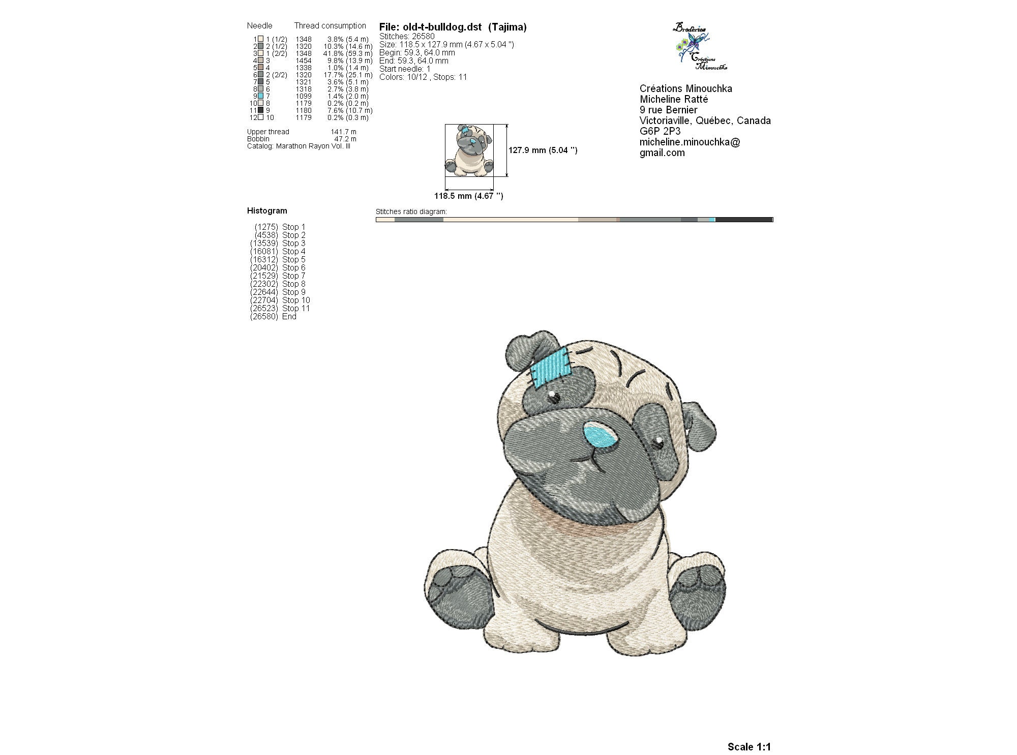 Pug and Butterfly Line Sketch Machine Embroidery Design 2 Sizes Instant  Download 