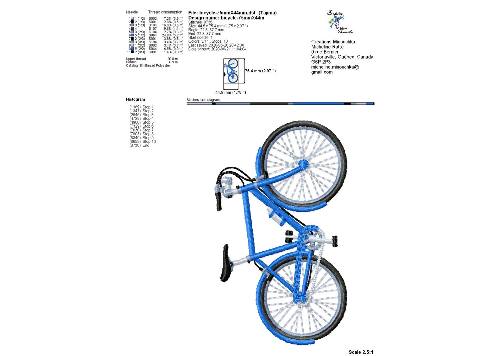 motif bicyclette