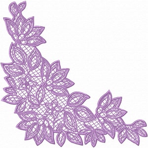 Machine Embroidery Designs FSL Flower, Floral Embroidery, 3 Freestanding Lace Flower Embroidery Designs