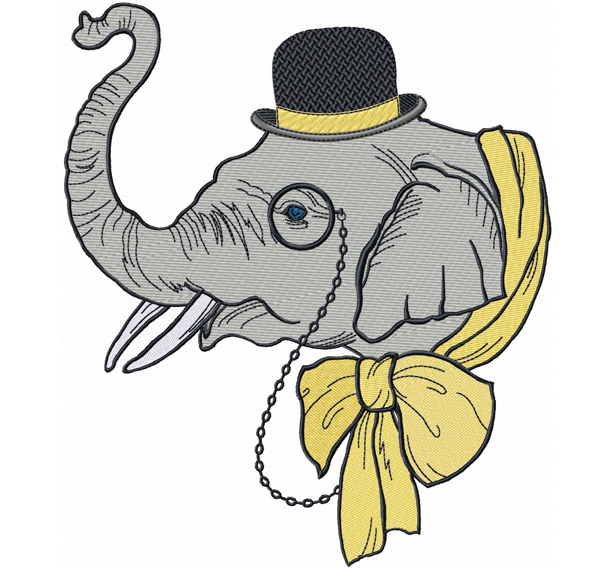 Elephant embroidery nwcvq for machine elephant embroidery  etsy Elephant embroidery nwcvq for machine elephant embroidery  etsy