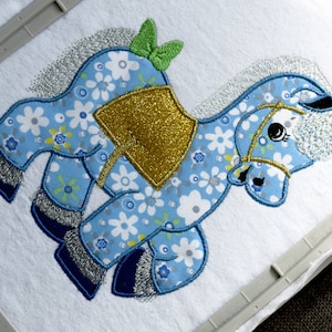 Horse Applique Embroidery Design Machine Embroidery, Animal Embroidery