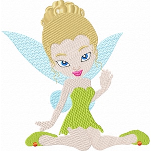 Little Fairy Embroidery Design Magical Machine Embroidery for Little Girls, Tooth Fairy Embroidery