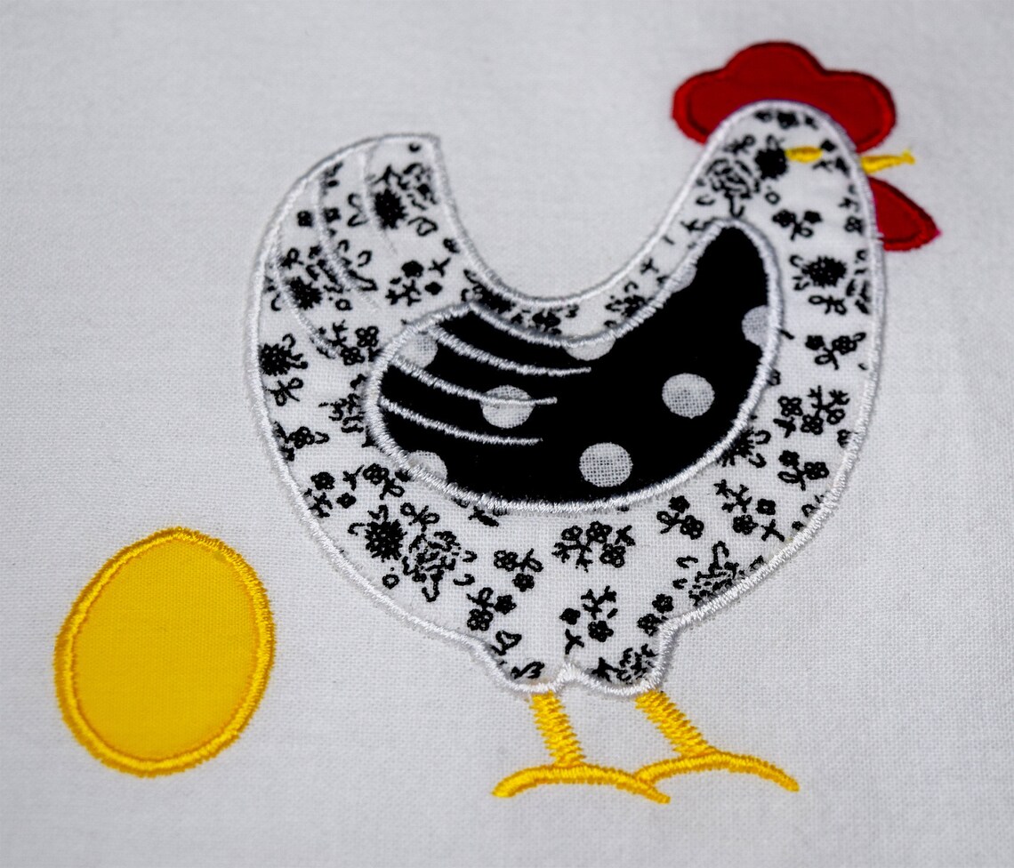 Hen embroidery design chicken applique nwcvq apron and  etsy Hen embroidery design chicken applique nwcvq apron and  etsy