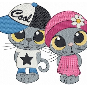 Adorable Kitten Animal Embroidery Designs for Machine Cute Baby Embroidery