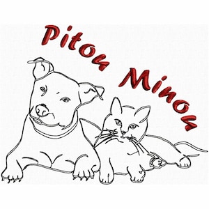 Animal Embroidery Machine Embroidery Design Dog and Cat Embroidery for your Pets Animal Decoration