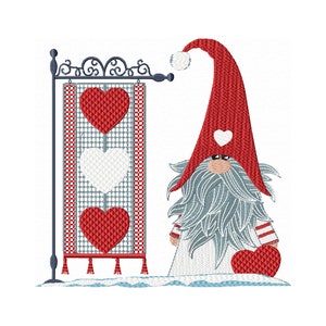 Christmas Embroidery Design Machine Embroidery of Christmas Gnome at the North Pole Winter Embroidery, Santa Embroidery