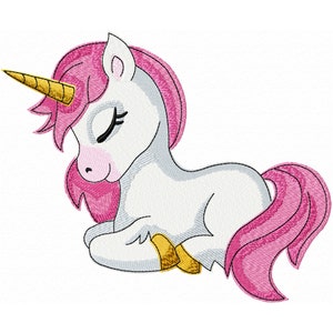 Magical Unicorn Embroidery Design Fairy Animal Machine Embroidery for Baby and Child