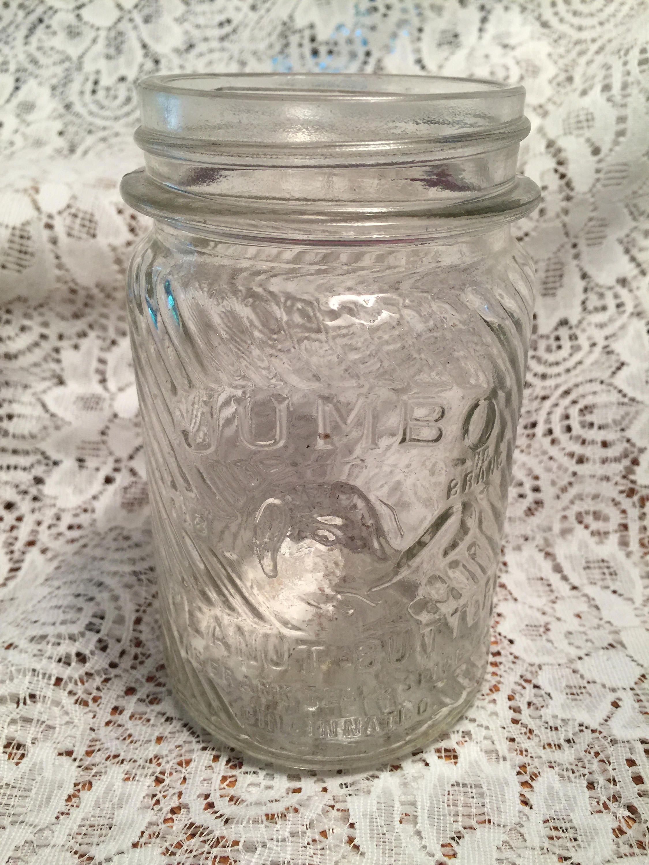 Jumbo Vintage Peanut Butter Jar Etsy