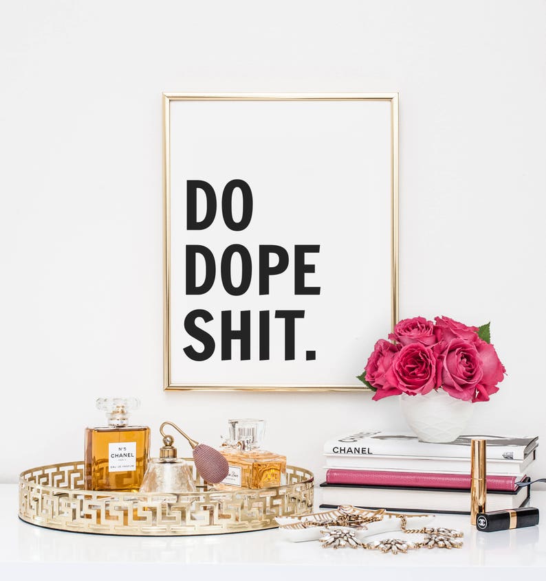 Dorm Decor, quotes, home decor, printable, inspirational quote, motivational quote, do epic shit, typography, office decor, dorm decor image 1